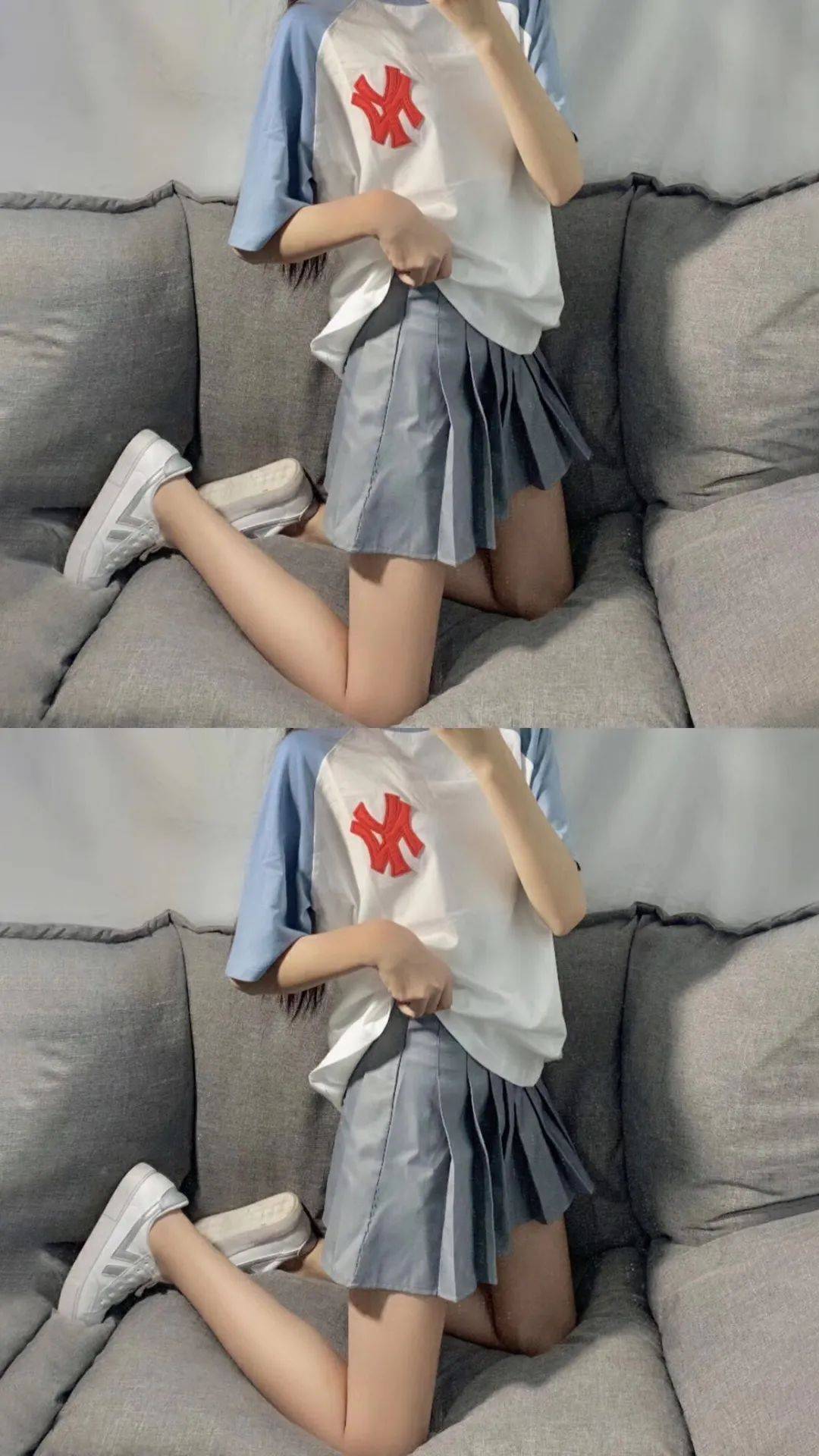 女生自拍自己腿的照片图片